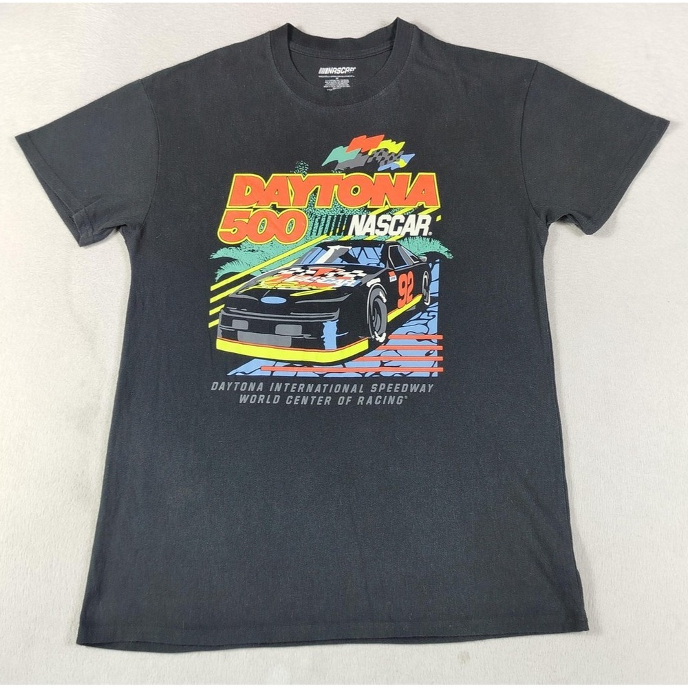 Nascar Daytona 500 Shirt Mens Medium Black Racing Daytona International Speedway
